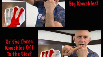 Which knuckles should you punch with barehanded?