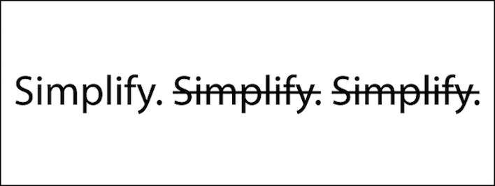 Simplify sign at Apple