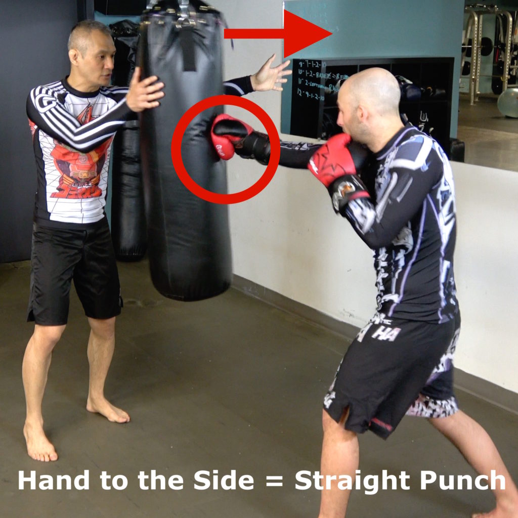 reaction time drill - straight punch